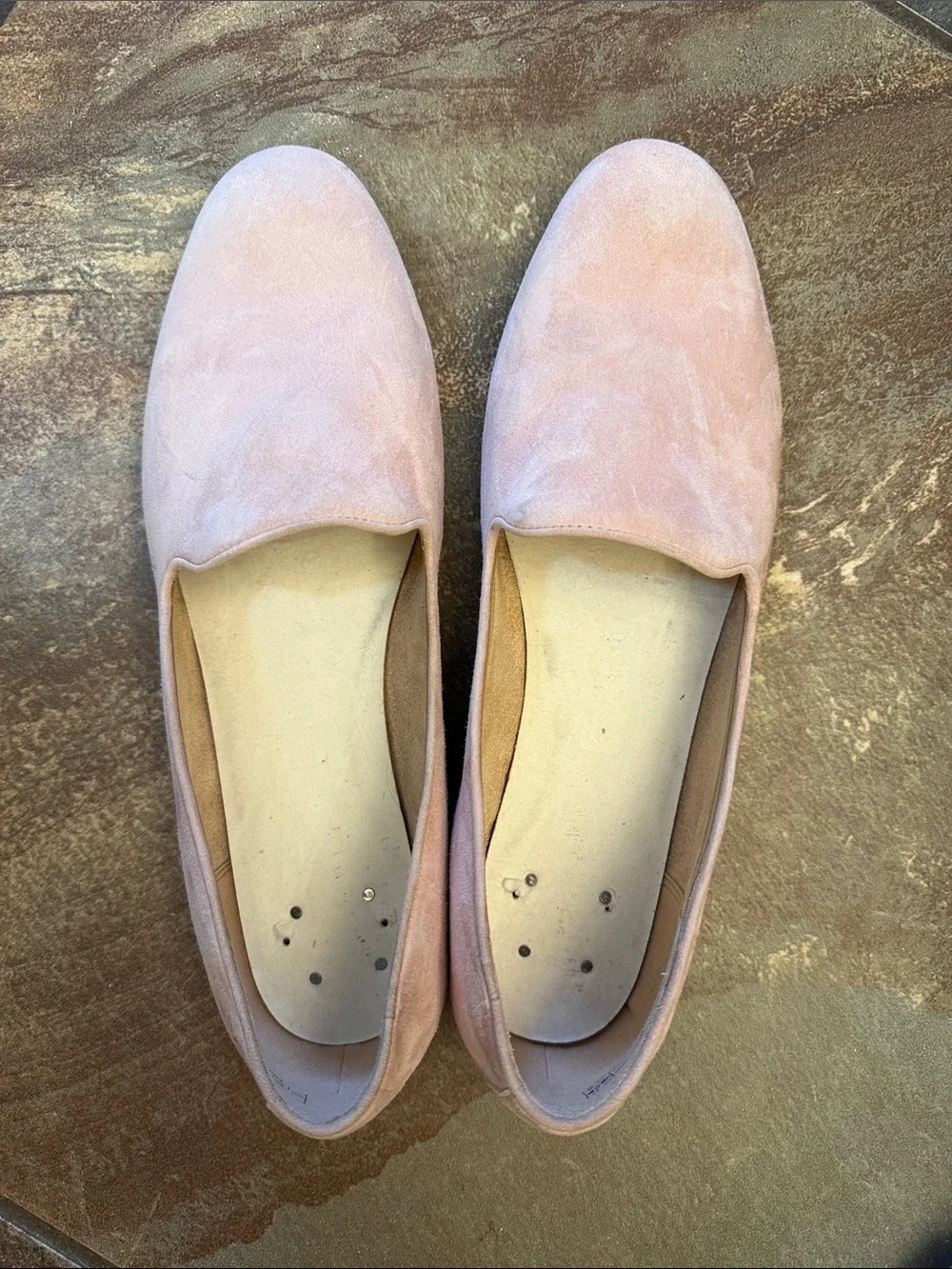Vionic Women’s Pink Suede Slip-On Loafers
